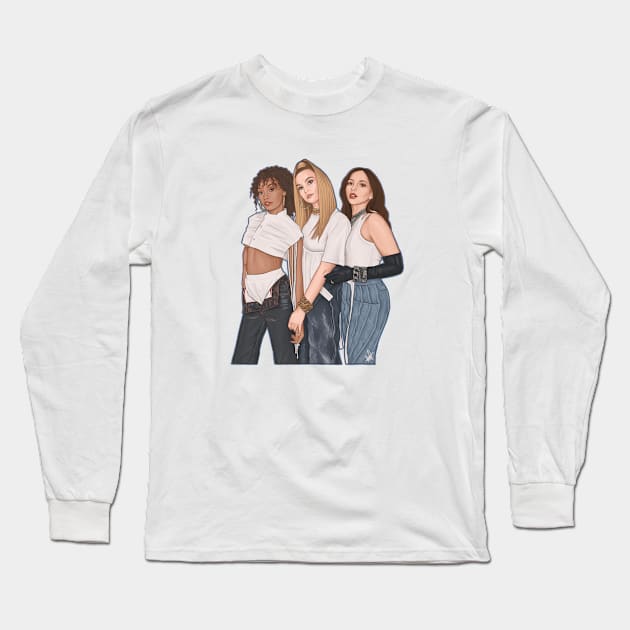 White Top Blue Jean || Little Mix Long Sleeve T-Shirt by CharlottePenn